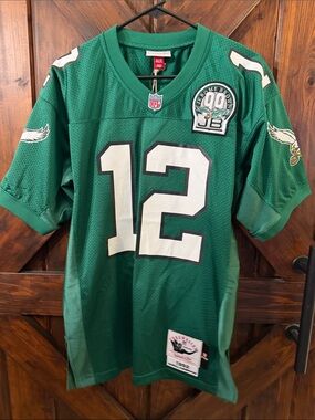 Men's Green Eagles Randall Cunningham NFL #12 Football Jersey